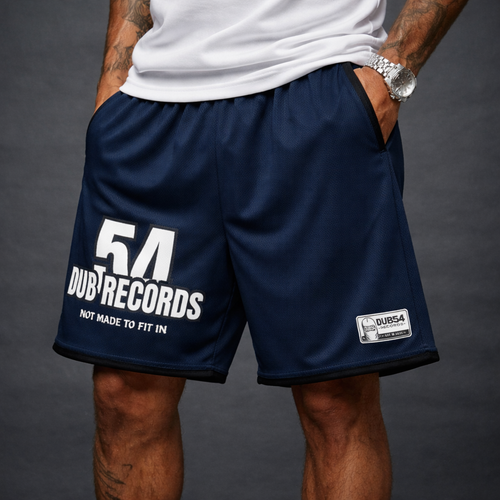 Dub54 Records mesh shorts